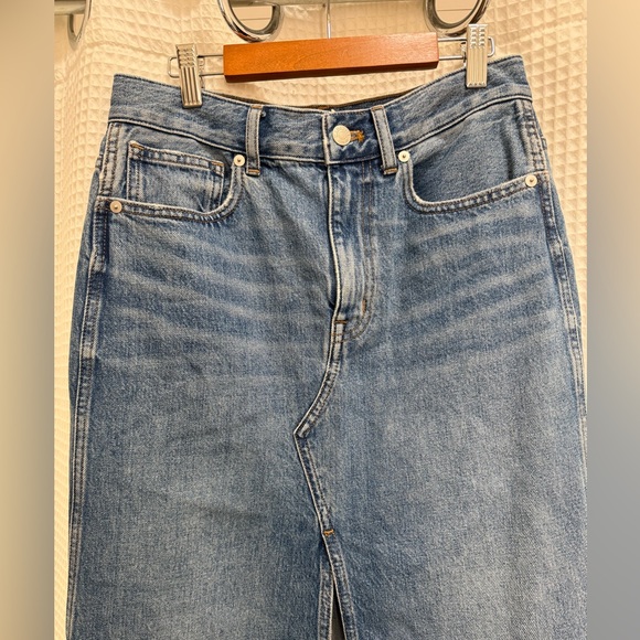 Madewell Blue Denim Maxi Skirt - Picture 3 of 6